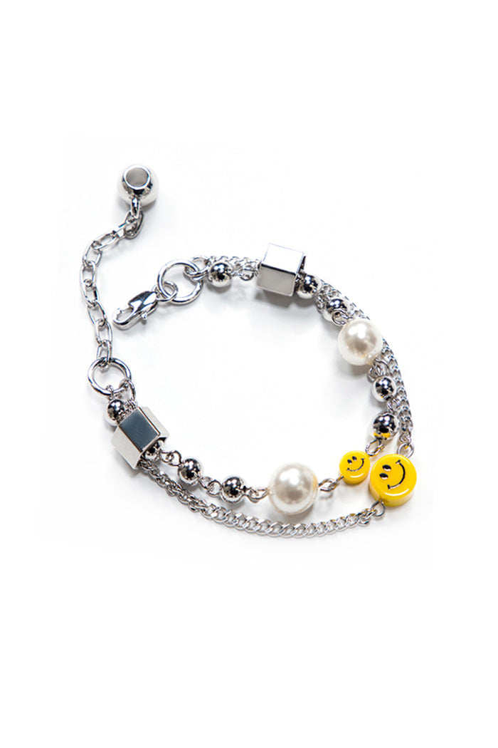 BLACKPURPLE (ブラックパープル) SMILE & PEARL BRACELET