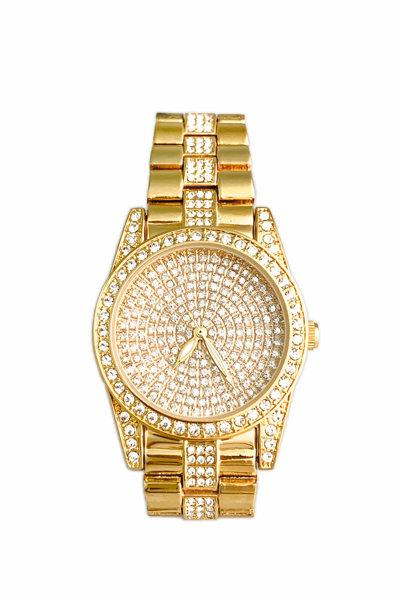 BLACKPURPLE (ブラックパープル) BP HOUND CUBIC TIME BRACELET (GOLD)