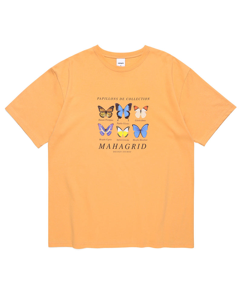 mahagrid (マハグリッド) BUTTERFLIES TEE [PEACH]