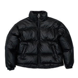 オーワイ(OY)  TRIPLE LOGO LEATHER PADDING - BLACK