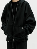 ディープリーク(DPRIQUE)  OVERSIZED FULL ZIP HOODIE - BLACK