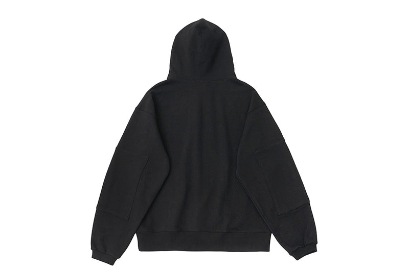 Q CUMBERS (キューカンバース) DOUBLE HOODIE(ver2) / Black