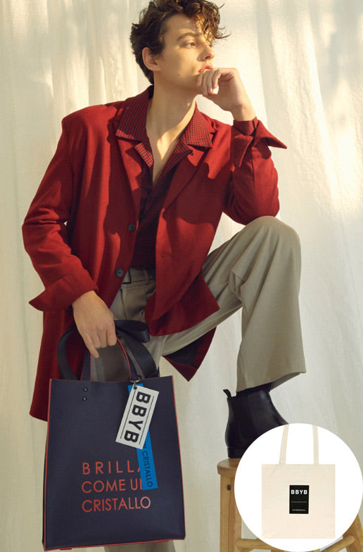 BBYB(ビービーワイビー) MARCE Unisex Tote Bag (Peony Navy)