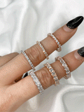 BLACKPURPLE (ブラックパープル) [silver925] Honey Rounding Crystal Ring