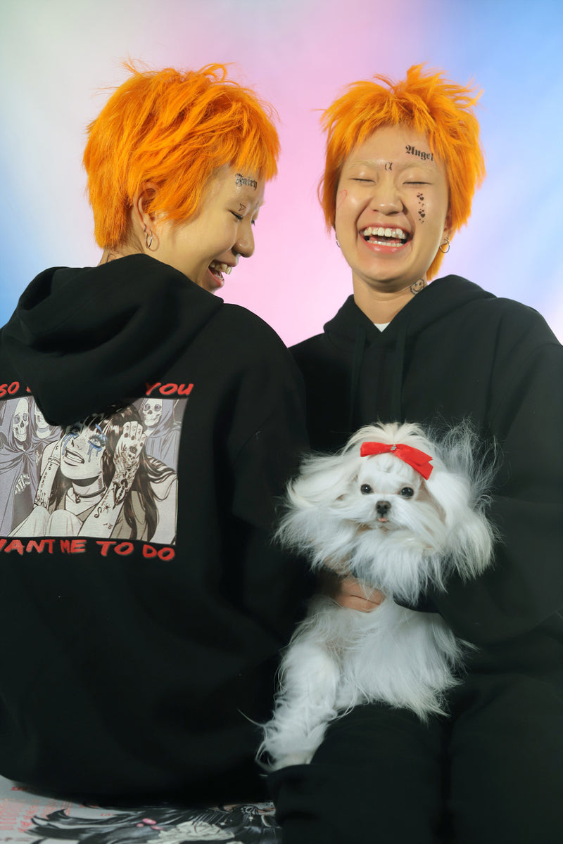 CHUNKY (チャンキー)  TEARS OF FEAR HOODIE_black