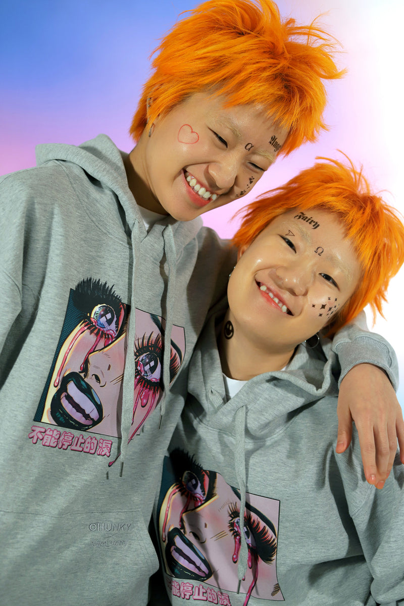 CHUNKY (チャンキー)  CRYING HOODIE_gray