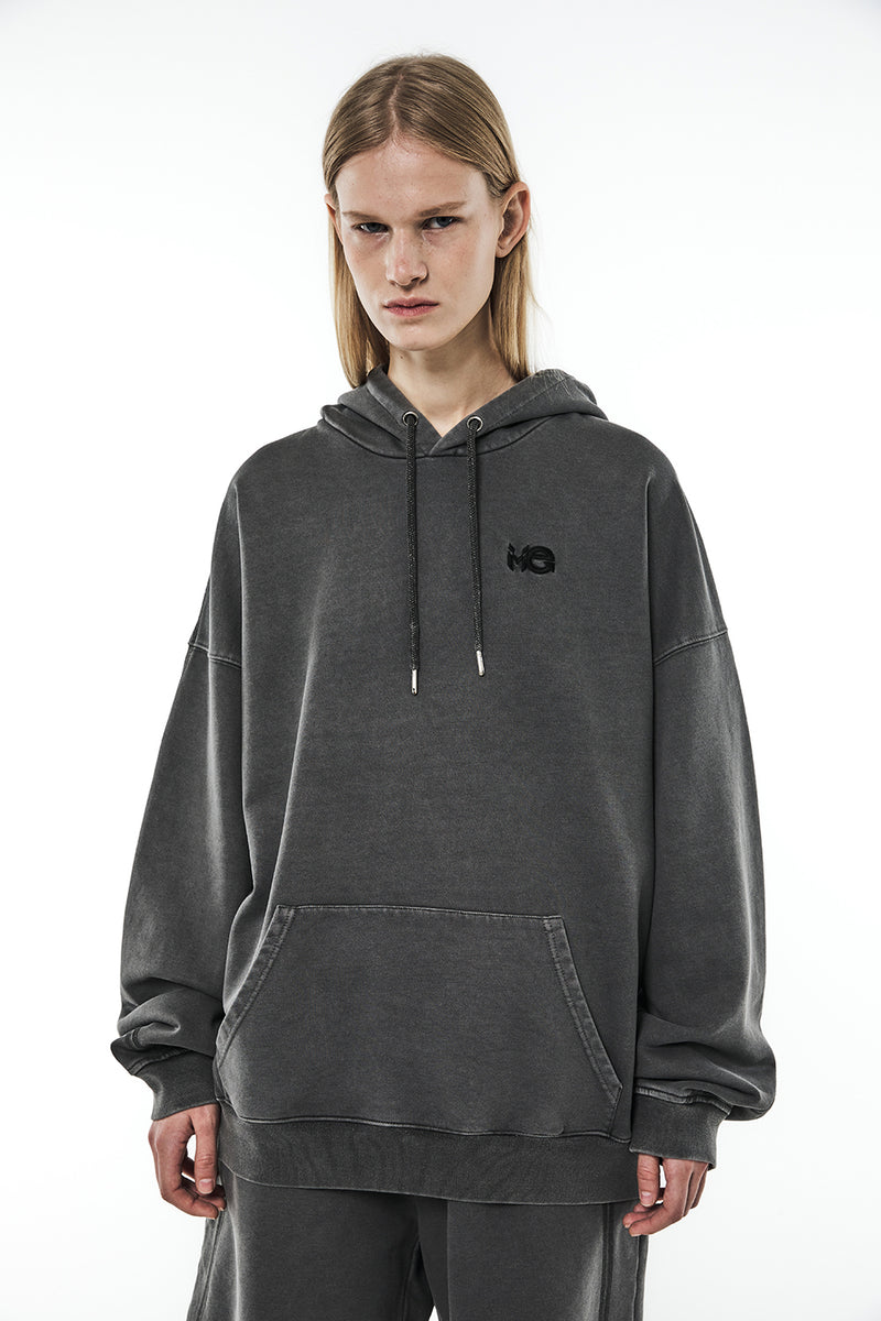 MMIC(エムエムアイシー) CURVE STITCHED ECO DYED L/SL HOODIE CH