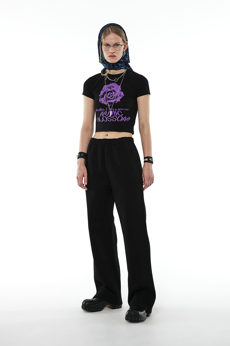 MMIC(エムエムアイシー)   CURVE STITCHED SWEATPANTS BK