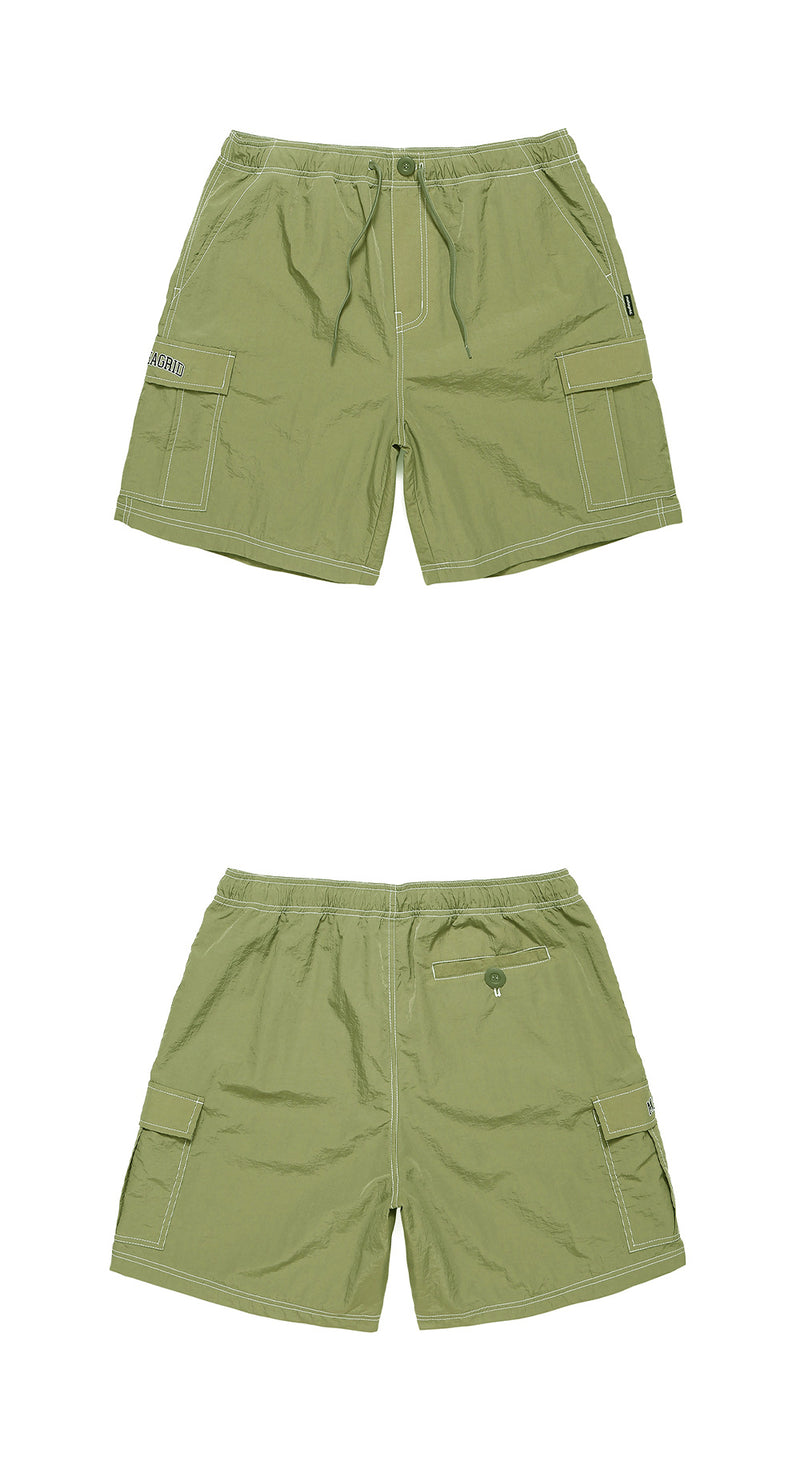 mahagrid (マハグリッド) NYLON CARGO SHORT [OLIVE]