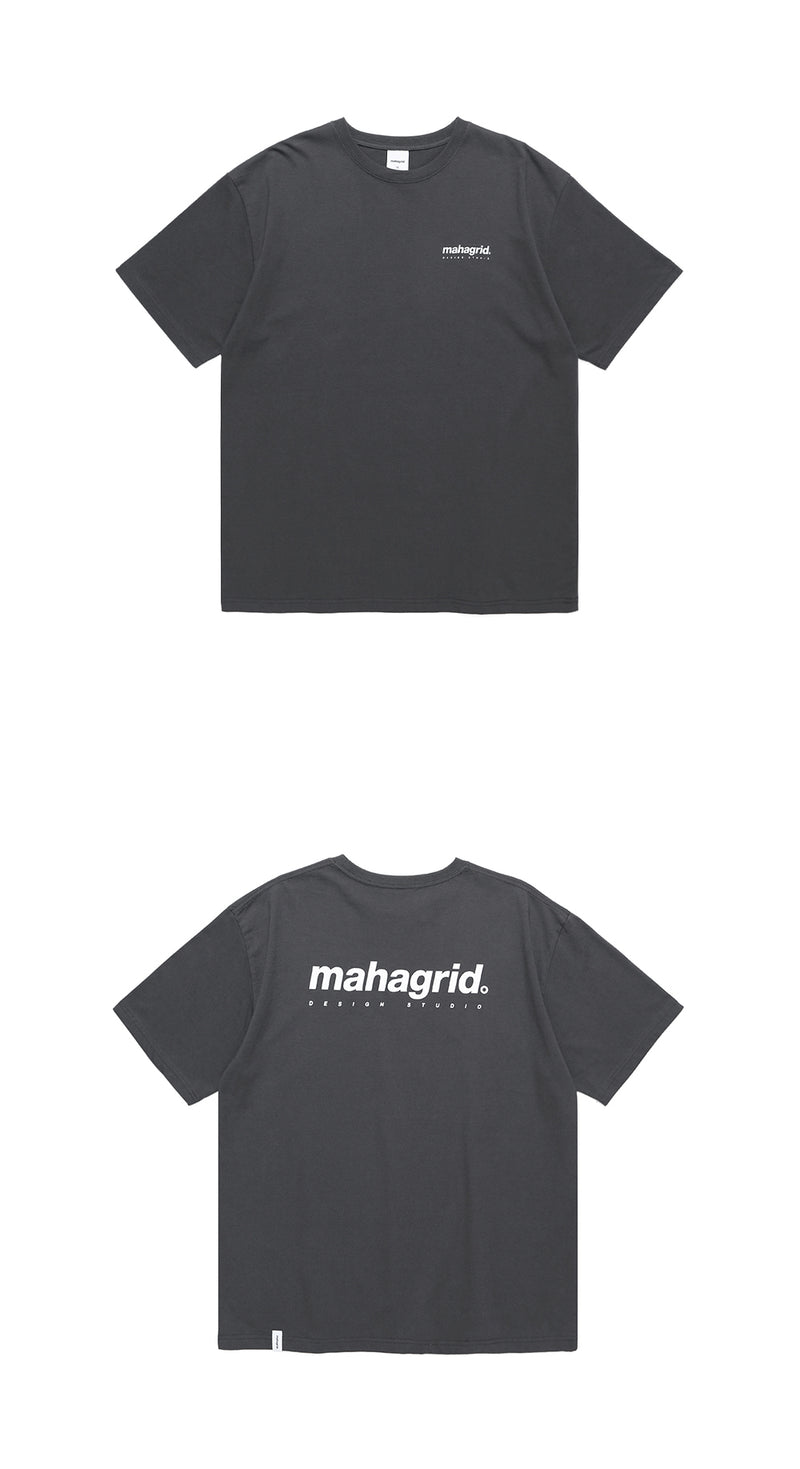 mahagrid (マハグリッド)  ORIGIN LOGO TEE [CHARCOAL]