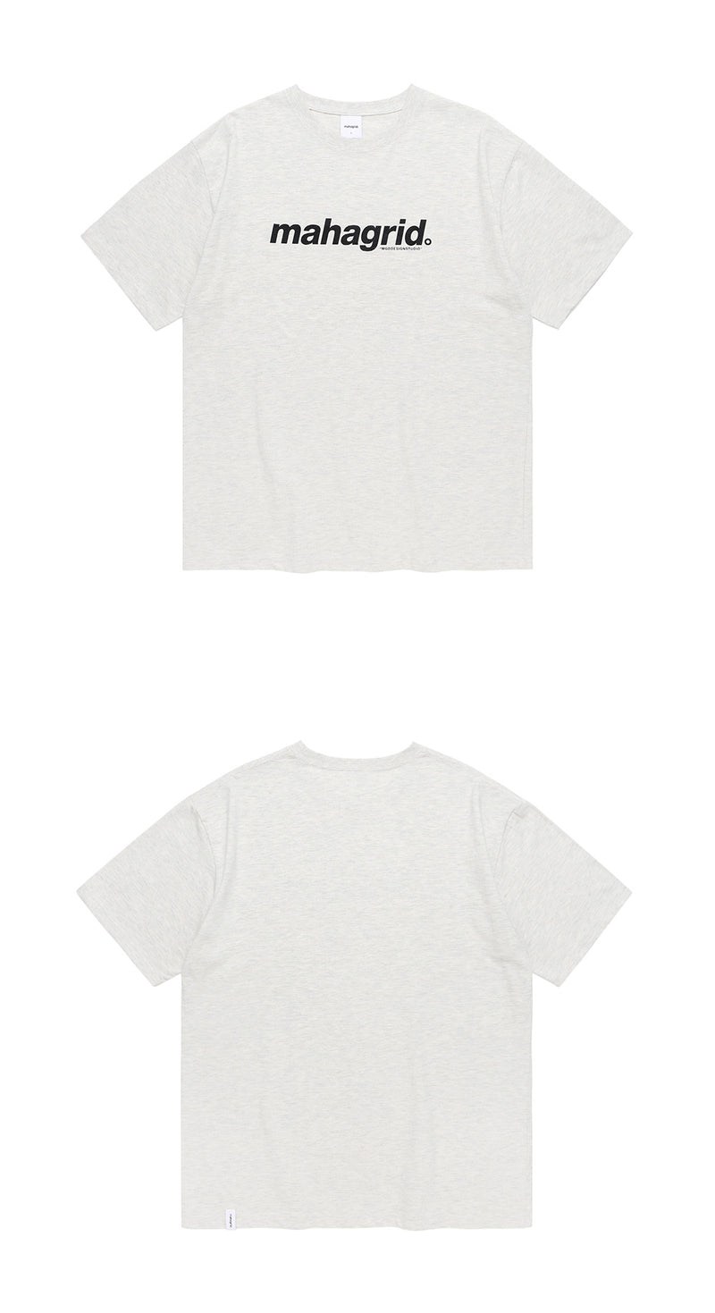mahagrid (マハグリッド)  BASIC LOGO TEE [OATMEAL]