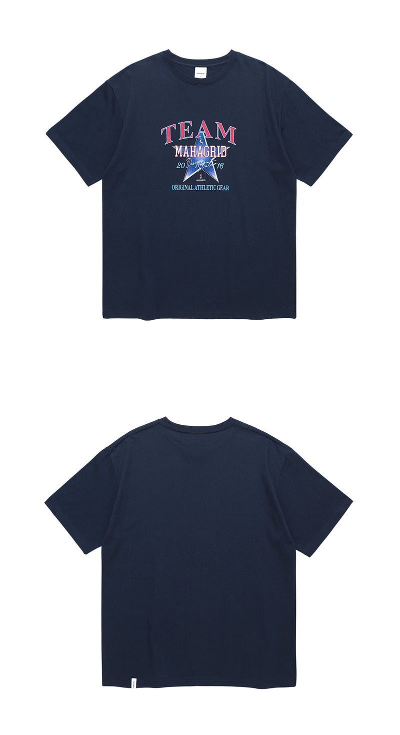 mahagrid (マハグリッド)  ALL STAR TEE [NAVY]