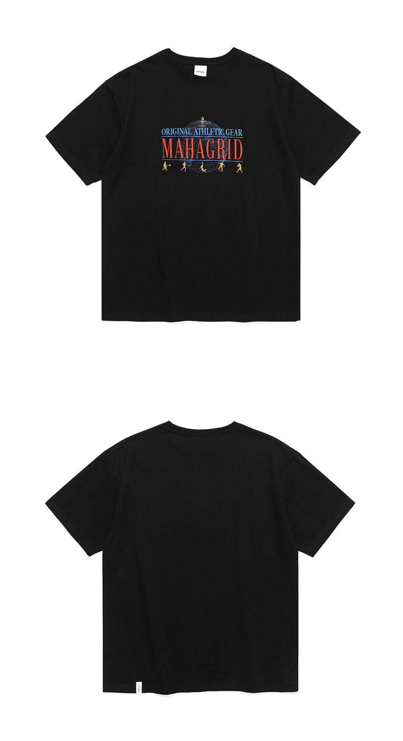 mahagrid (マハグリッド)  ATHLETIC GEAR TEE [BLACK]