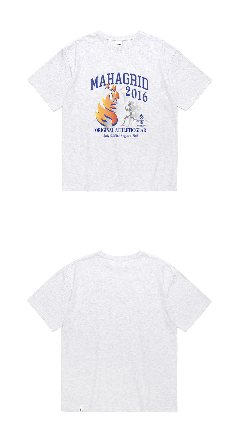 mahagrid (マハグリッド)  2016 SOUVENIR TEE [LIGHT GREY]