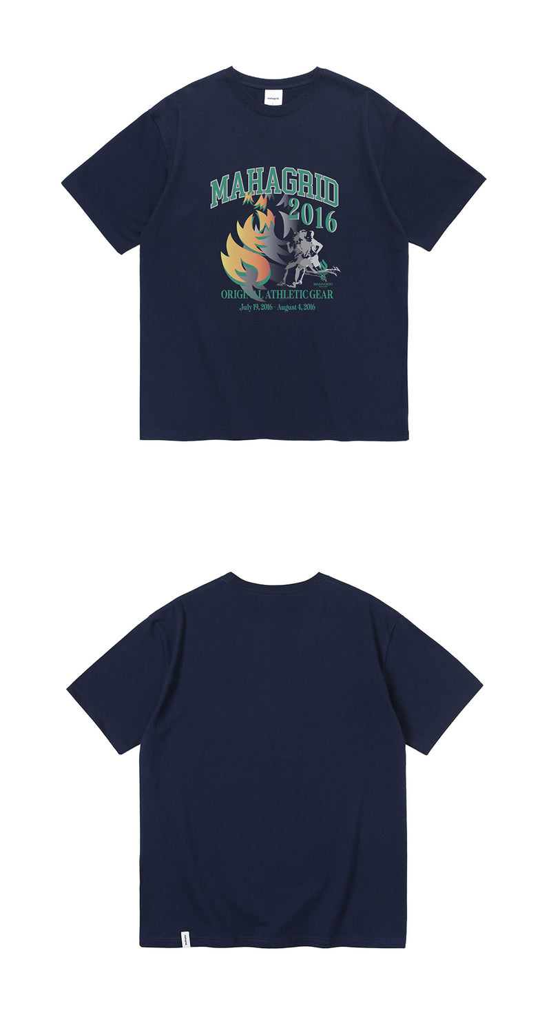 mahagrid (マハグリッド)  2016 SOUVENIR TEE [NAVY]