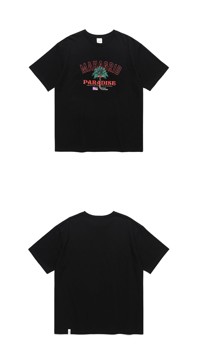 mahagrid (マハグリッド)  PARADISE TEE [BLACK]