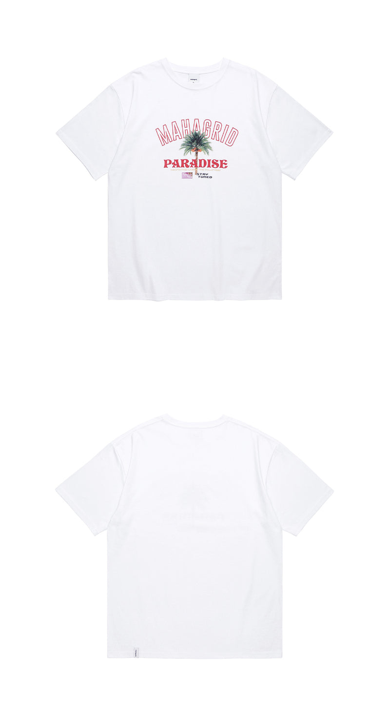 mahagrid (マハグリッド)  PARADISE TEE [WHITE]