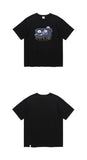 mahagrid (マハグリッド)  SEA OTTER FAMILY TEE [BLACK]