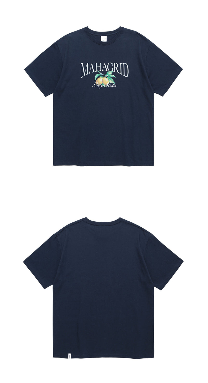 mahagrid (マハグリッド)  LEMON TREE TEE [NAVY]