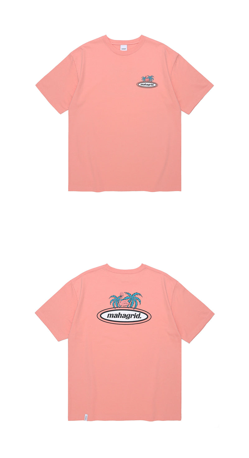 mahagrid (マハグリッド) FLAMINGO TEE [PEACH]