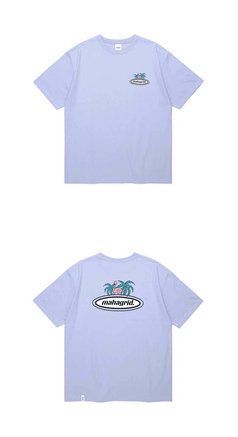 mahagrid (マハグリッド) FLAMINGO TEE [PURPLE]