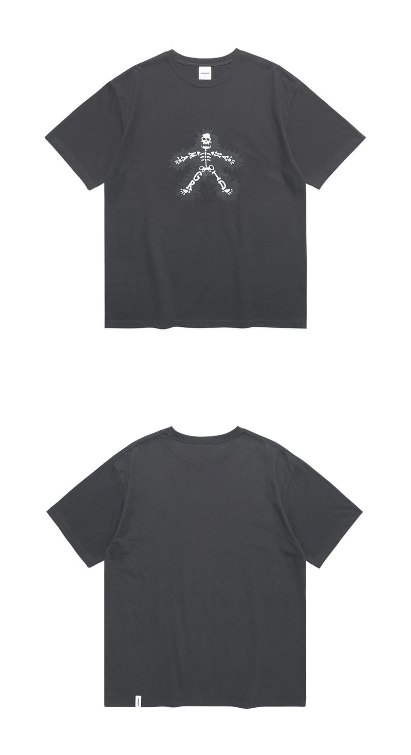 mahagrid (マハグリッド) SKELETON TEE [CHARCOAL]