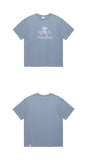 mahagrid (マハグリッド) ANGEL CROSS STITCH TEE [LIGHT BLUE]