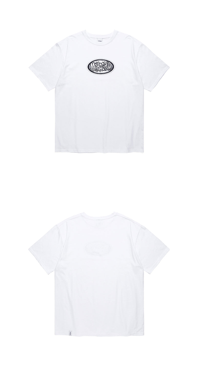 mahagrid (マハグリッド) AWESOME OVAL TEE [WHITE]