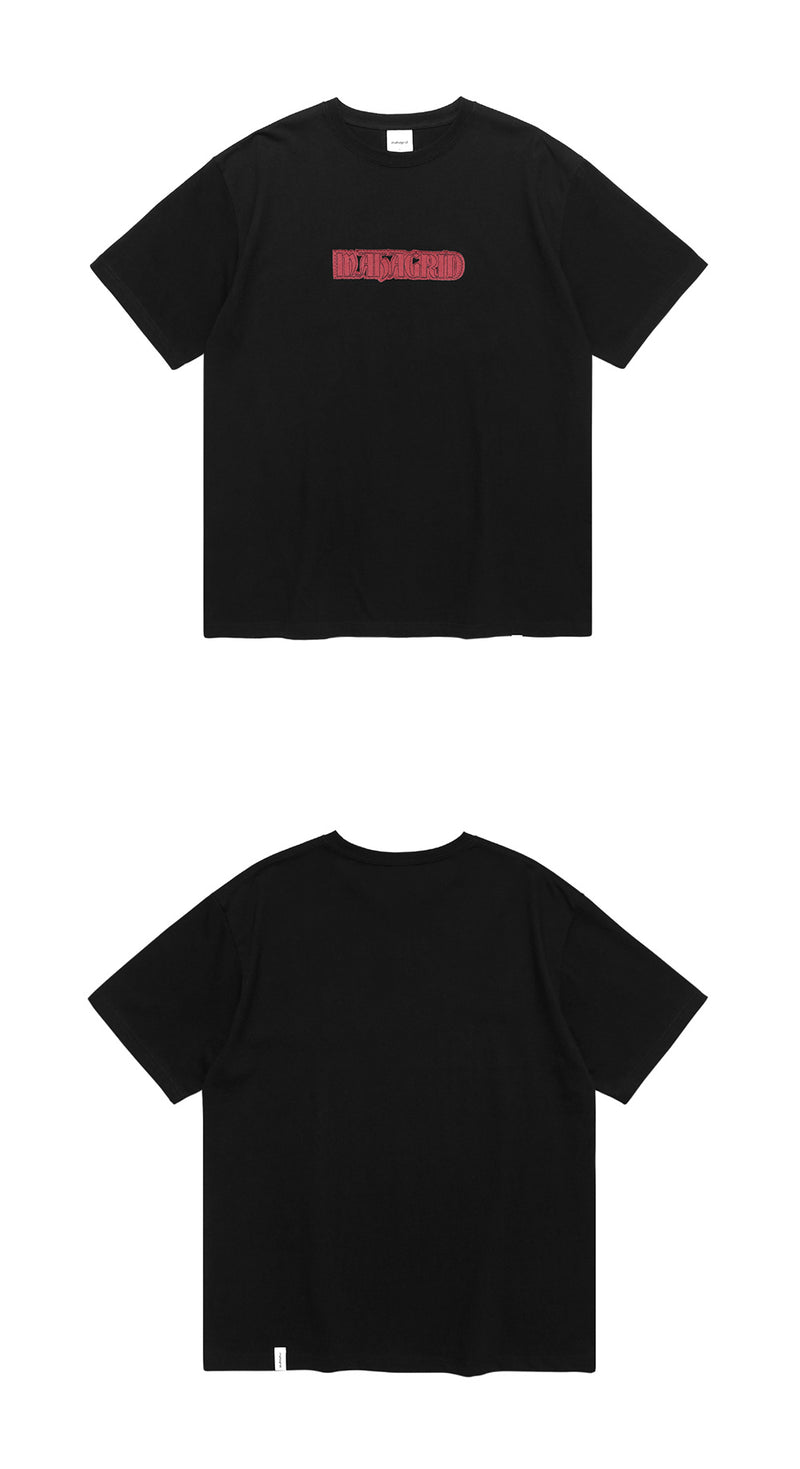 mahagrid (マハグリッド) RAW CUT EDGE TEE [BLACK]