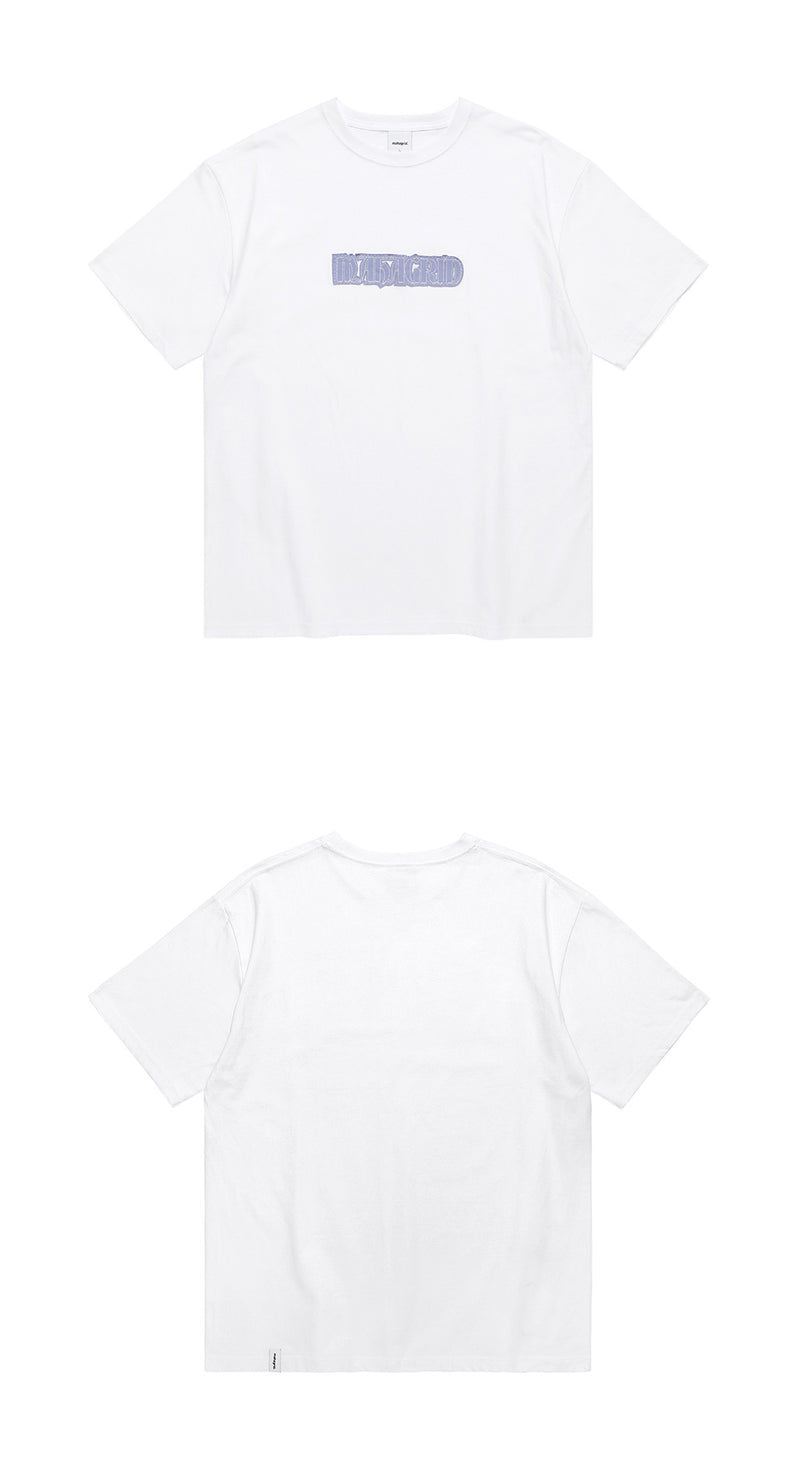 mahagrid (マハグリッド) RAW CUT EDGE TEE [WHITE]