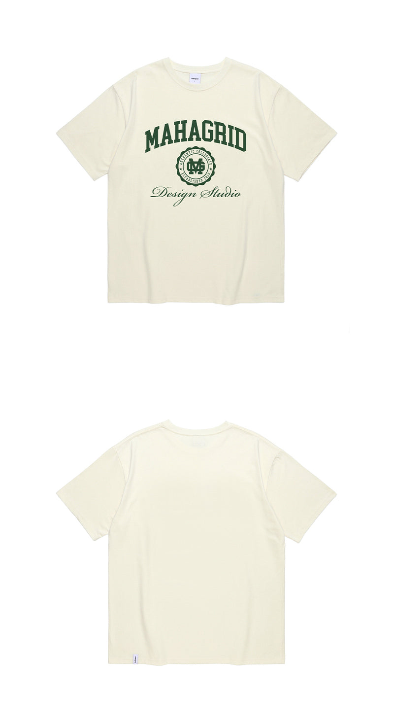 mahagrid (マハグリッド)  AUTHENTIC LOGO TEE [CREAM]