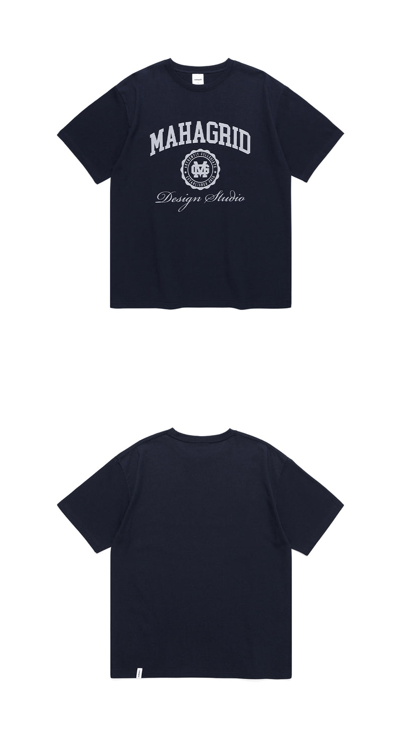 mahagrid (マハグリッド)  AUTHENTIC LOGO TEE [NAVY]