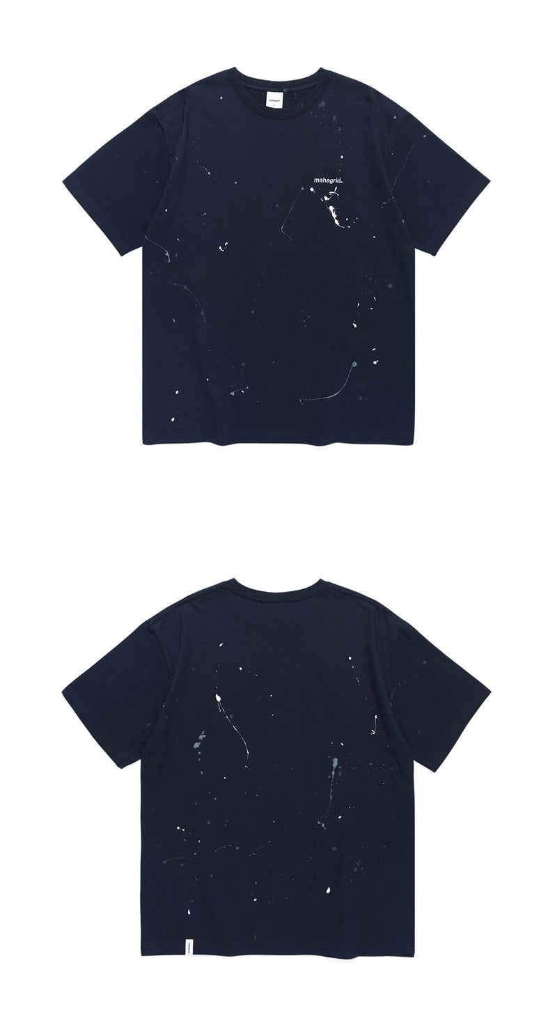 mahagrid (マハグリッド) PAINTER TEE [NAVY]