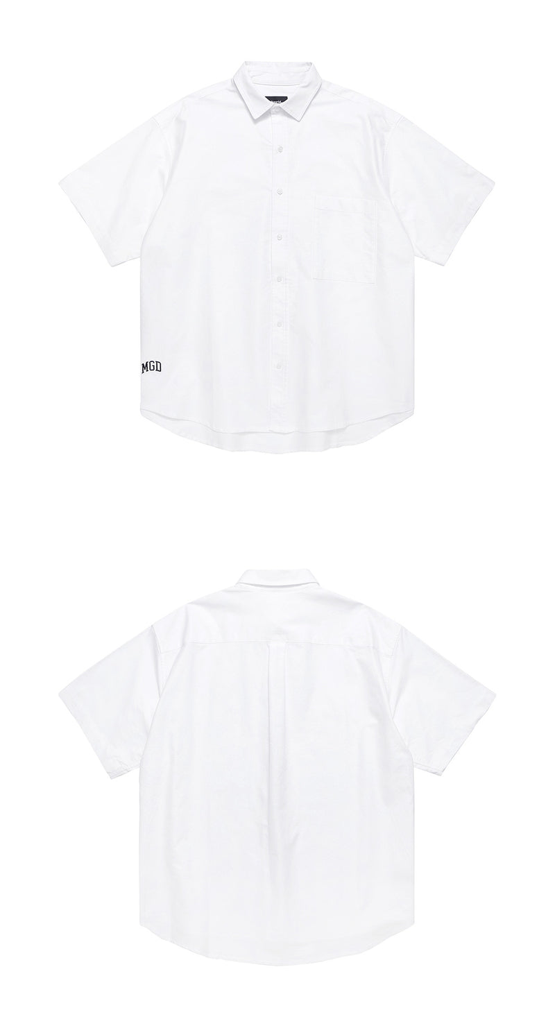 mahagrid (マハグリッド) MGD LOGO HALF SLEEVE SHIRT [WHITE]