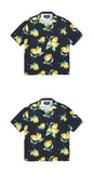 mahagrid (マハグリッド) LEMON OPEN COLLAR SHIRT [BLACK]
