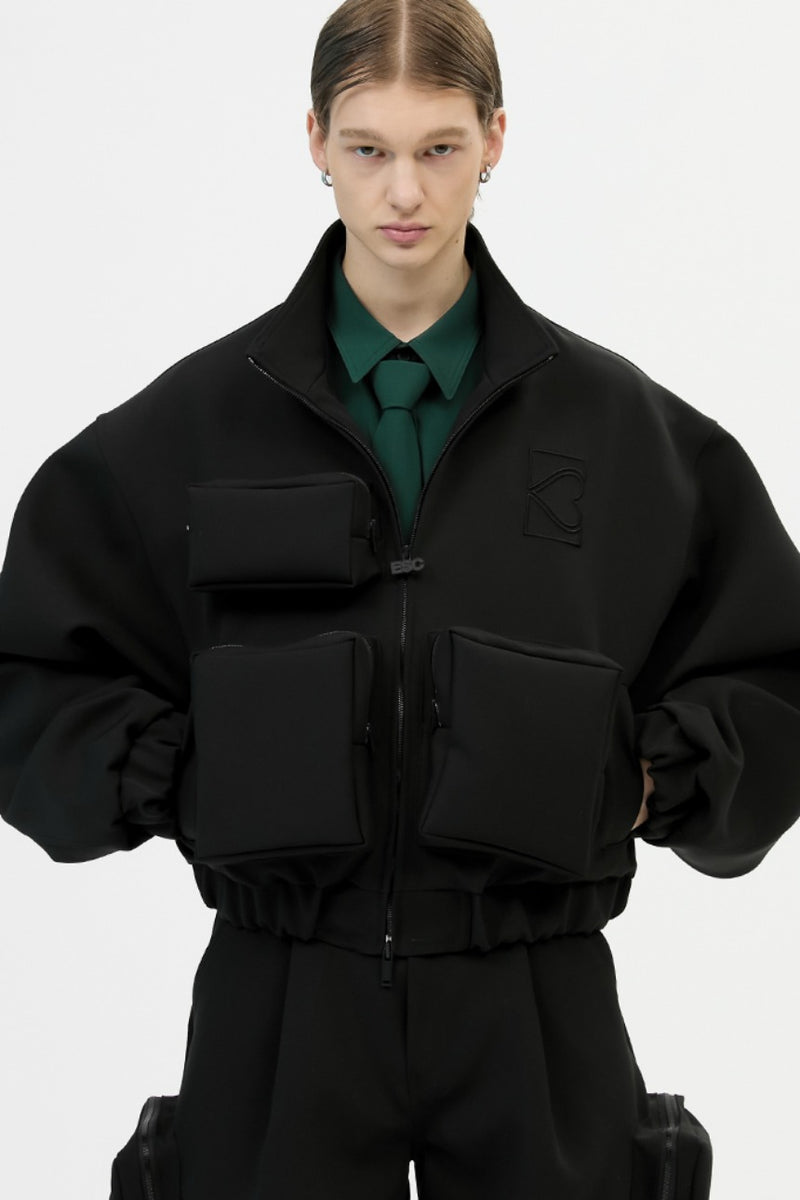 イーエスシースタジオ(ESC STUDIO) multi pocket blouson(black)