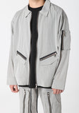 ランベルシオ(LANG VERSIO) 262 Zipper Pocket Nylon Metal Jacket GY