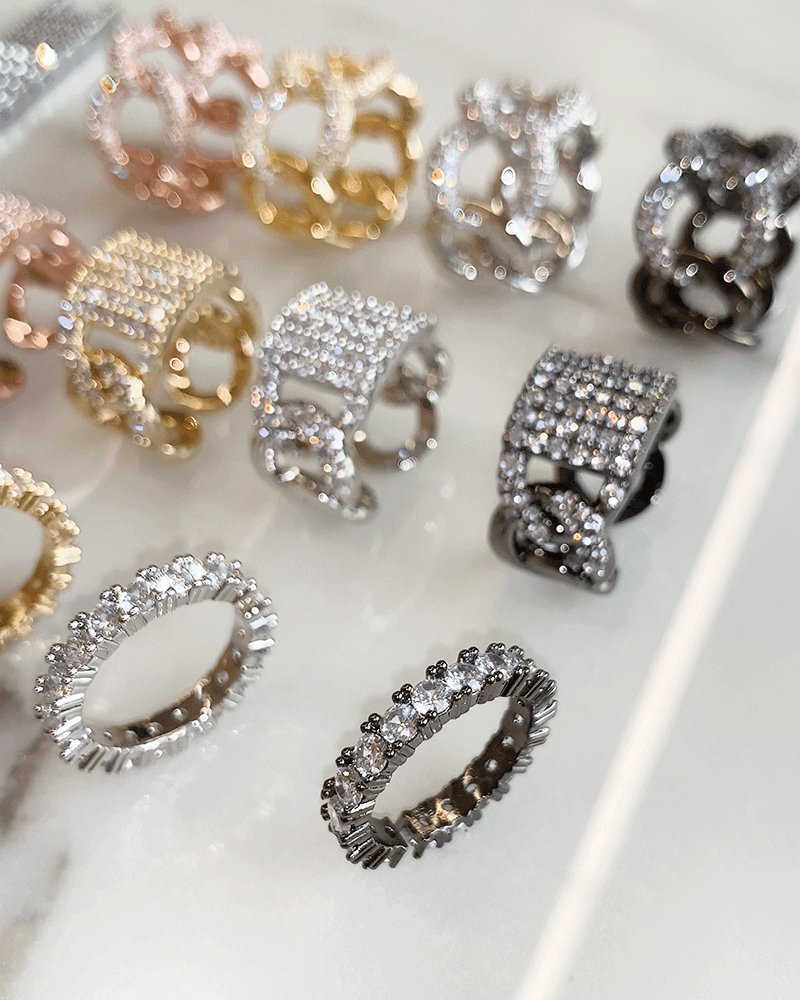 BLACKPURPLE (ブラックパープル) PONDELL CUBIC CHAIN RING (OpenRing)