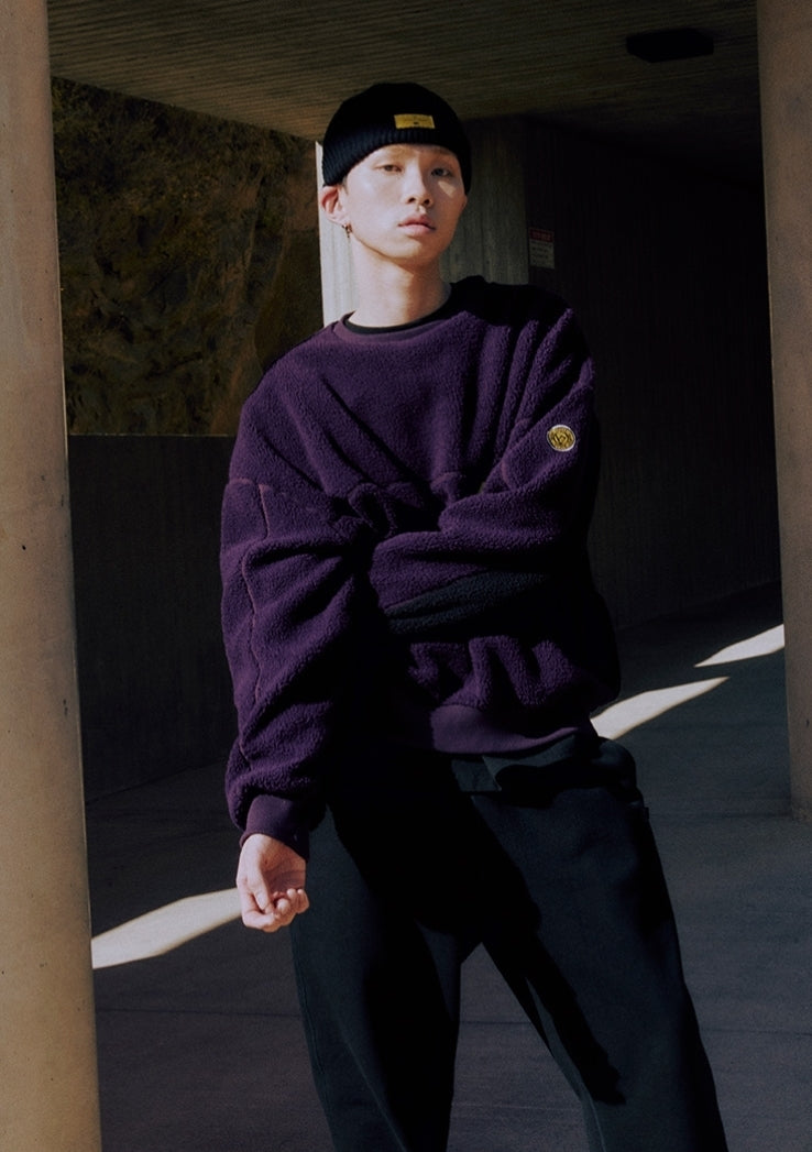 オベルー(OVERR) ESSAY.5 COLOR BLOCKED FLEECE SWEATSHIRTS