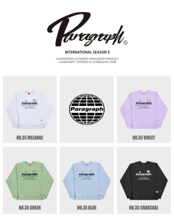 Paragraph ( パラグラフ )  FLOWER EMBROIDERY SWEATSHIRT No.35