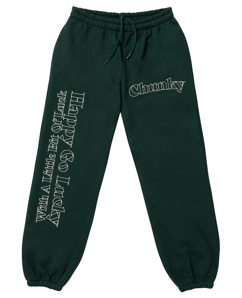 CHUNKY (チャンキー)  LUCKY SWEAT PANTS_green