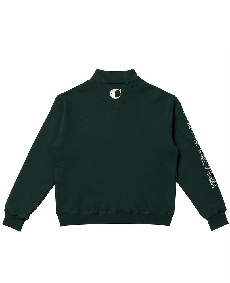 CHUNKY (チャンキー)  LUCKY HALF ZIP SWEAT SHIRT_green