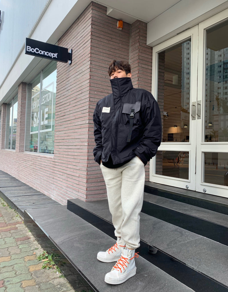 トレンディウビ(Trendywoobi) Unbalance Neck parka