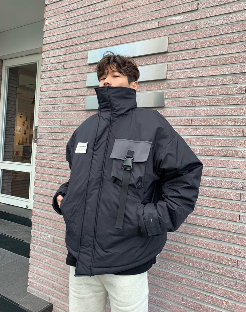 トレンディウビ(Trendywoobi) Unbalance Neck parka