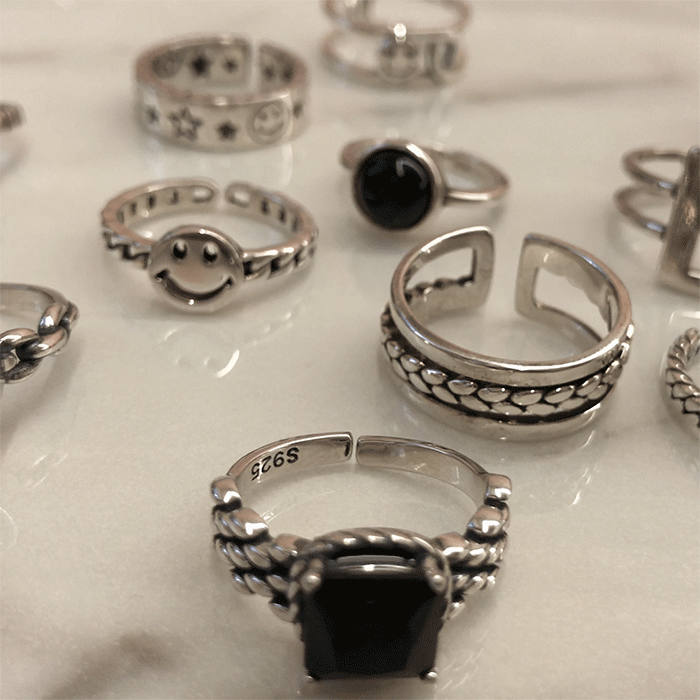 BLACKPURPLE (ブラックパープル) [silver925] RESMILE RING
