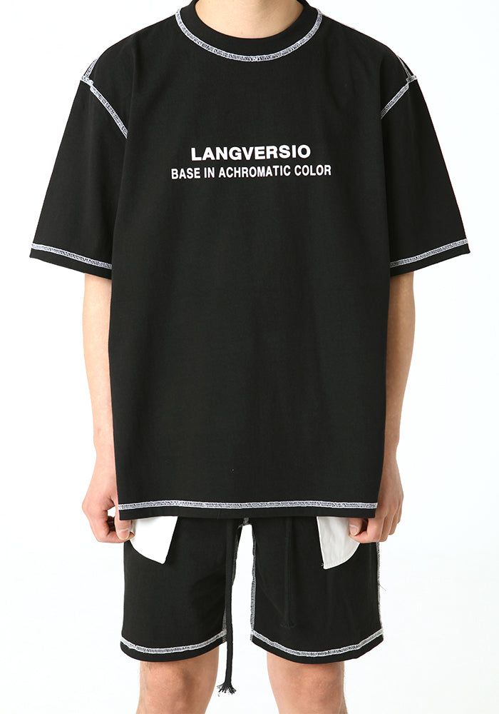 ランベルシオ(LANG VERSIO) 248 stitch logo T-shirts