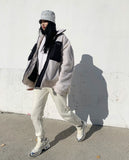 トレンディウビ(Trendywoobi) oversize fleece jacket Ivory