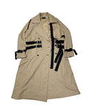 トレンディウビ(Trendywoobi) brown 3rope strap trenchcoat