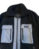 トレンディウビ(Trendywoobi) oversize fleece jacket Black