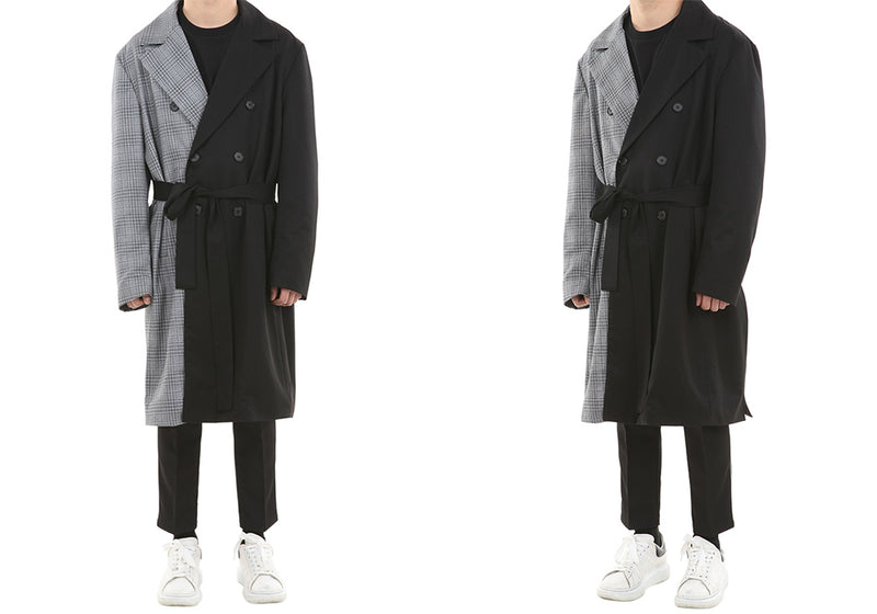 ランベルシオ(LANG VERSIO) 227 Unballance Double Lobe Trenchcoat